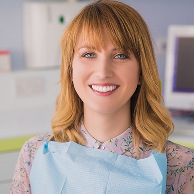 woman smiling at camera