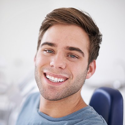 man smiling at camera