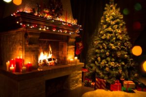 A holiday setting.