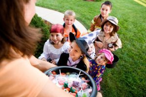 Kids trick-or-treating